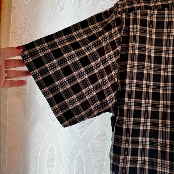 Polo Ralph Lauren Men’s Medium Black Plaid Short Sleeve Button Down Shirt - Picture 7 of 8